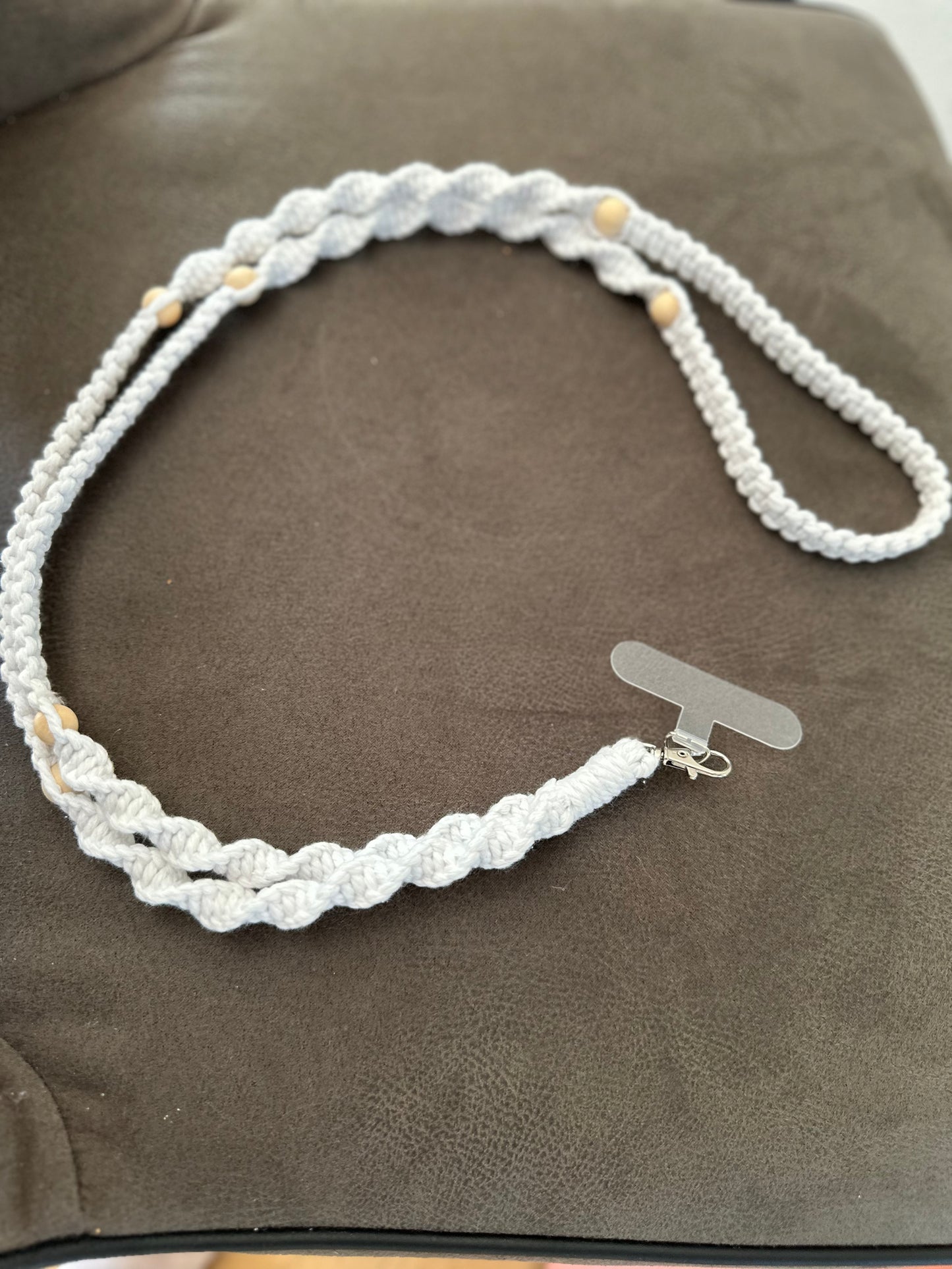 Twisted Chain - Handykette gekordelt (lang)