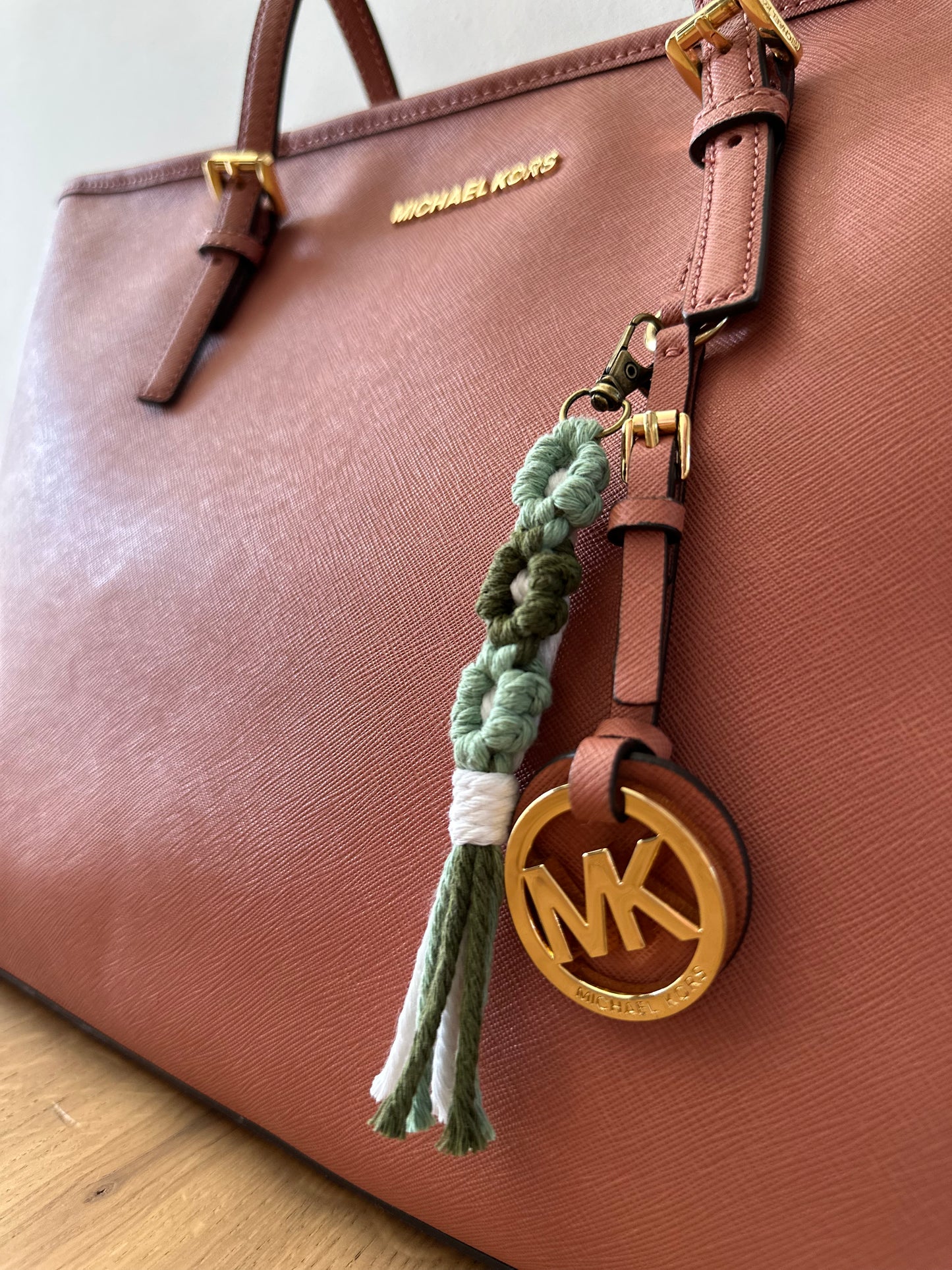 Nature Daisy - Makramee Schlüsselanhänger