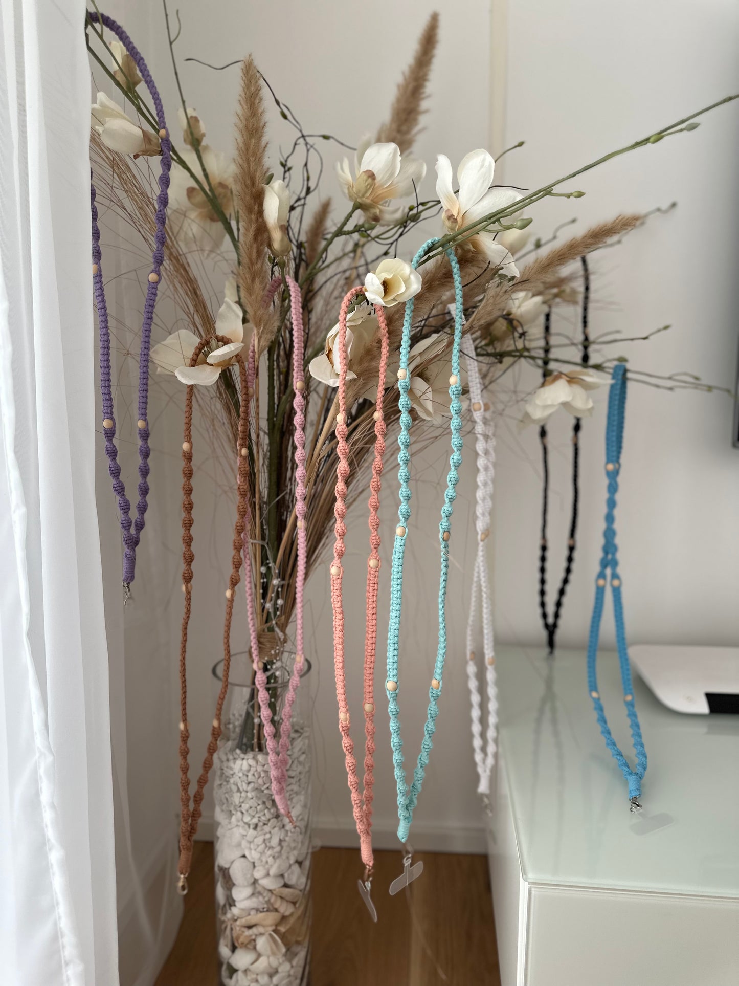 Twisted Chain - Handykette gekordelt (lang)